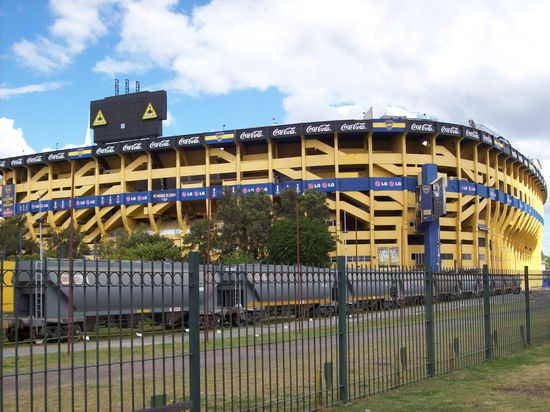 "La Bombonera", das Heimstadion der Boca Juniors. Leider konnten wir kein Spiel sehen 