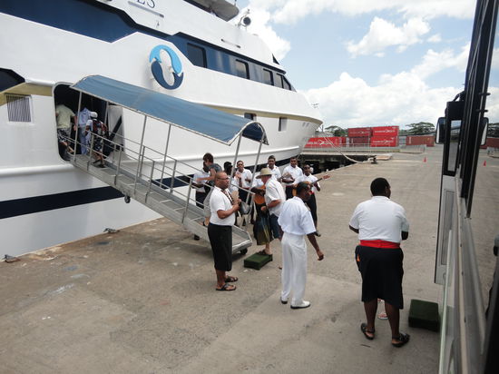 Musikalischer Empfang zur Cruise auf Fiji