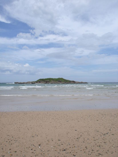 Der Strand direkt beim Campingplatz