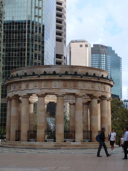 ...wieder im Zentrum von Brisbane