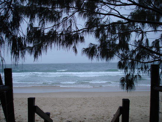 Der Blick von unserem camping ground aufs Meer