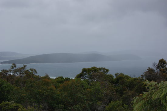 Vom Hausberg konnten wir zuschauen wie die Gewitterfront sich zu uns verschob...