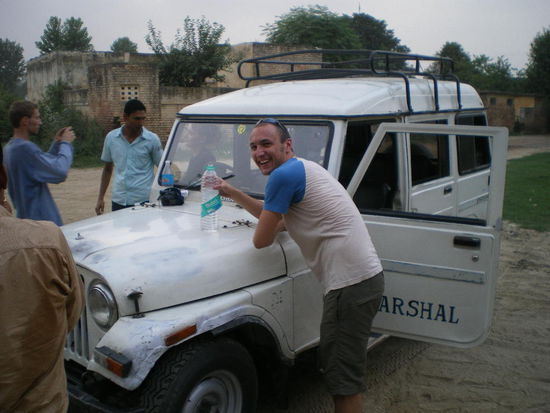 Unser Gefaehrt zum Grenzspektakel