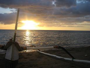 Sonnenuntergang in Lovina Beach