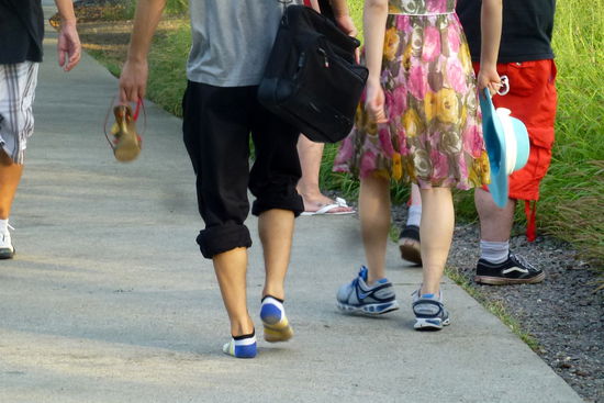 Wie dieses Foto zeigt, sollte man gutes Schuhwerk anziehen.