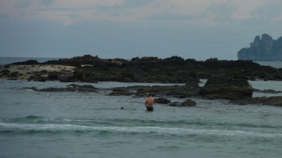 Das ist der Shark Viewpoint. Ca 300 Meter vom Strand entfernt