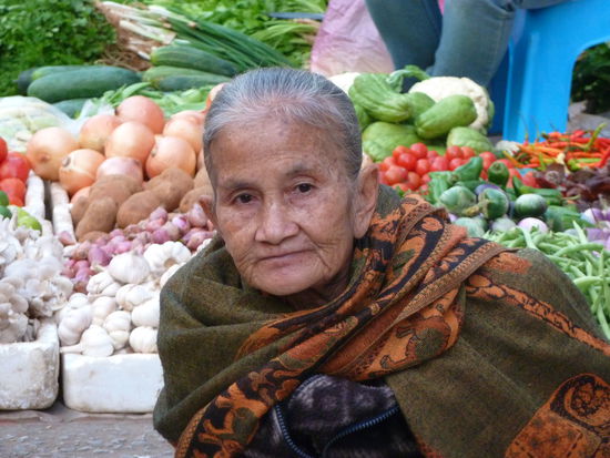 Foodmarket in Luang Prabang