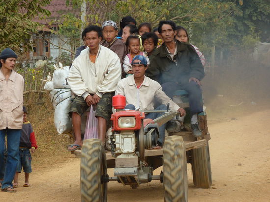 in den Karstbergen von Vang Vieng