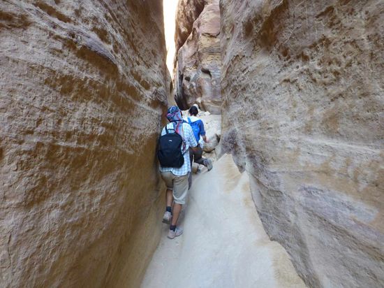 ..... und natürlich hier, kurz vor der Schlüsselstelle.