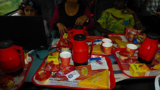 Dinner im Zug, der erste Gang