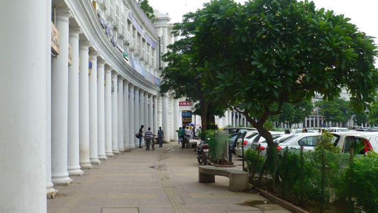am Connaught Place in Delhi