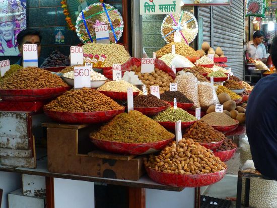 Gewürzmarket in Chandni Chowk in Old Delhi