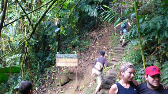 hier beginnen die 1200 Stufen hoch zur Ciudad Perdida...