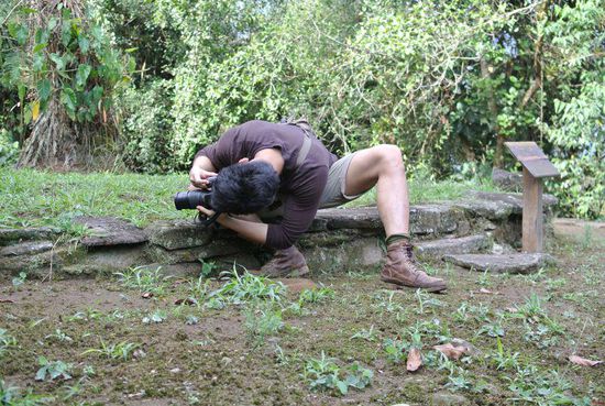 wir bitten Eugene, mal für Chinesen typische Fotografierposen einzunehmen -D