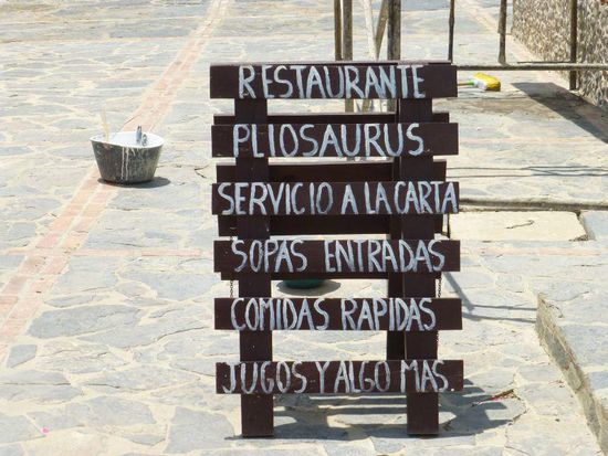 Im benachbarten Restaurant Pliosaurus....