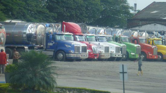 die Trucks kommen alle aus den USA