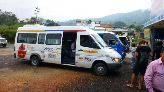 Unser Fluchtwagen nach Bogota...