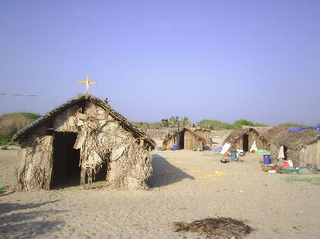 Eine Kirche am Strand