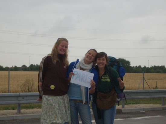 Trampen nach Paris. Juli 2006