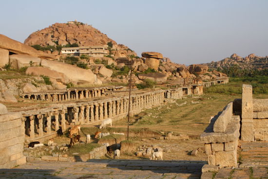 Der Alte Bazar von Hampi.