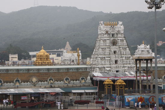 Die Tempel in Tirumala.