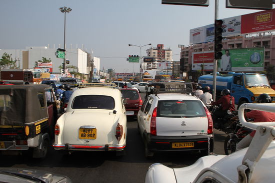 Der ganz normale Verkehr.