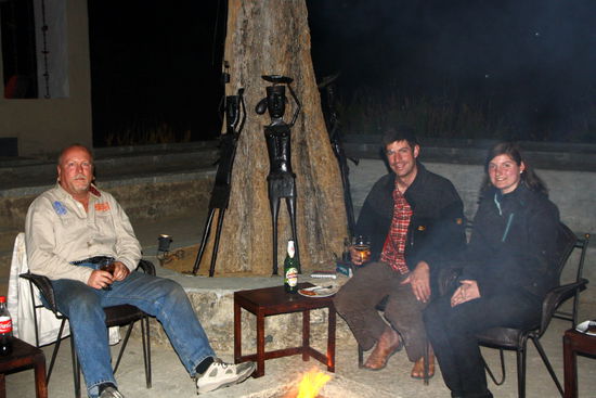 Abends am Lagerfeuer mit Artie aus Amerika...