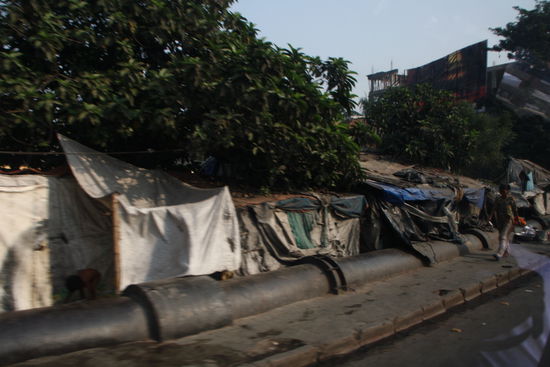 Wirkungsstaette Mutter Theresas: Hier leben die sog. "Ratten" Kalkuttas