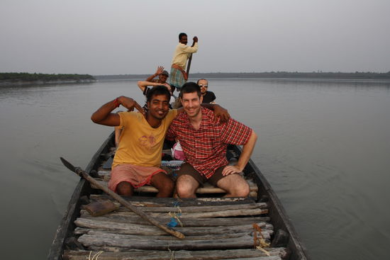 Captain Mowgli und einer seiner Passagiere.