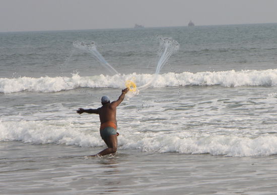 Fischer unterwegs auf dem Rückweg nach Puri.