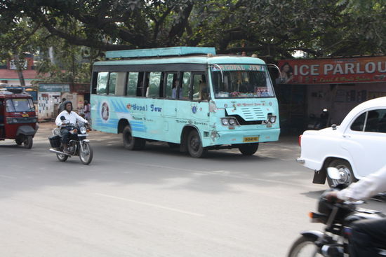 Mit diesem komfortablen Vehikel war ich knapp zwei Stunden unterwegs.