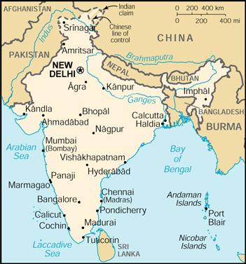 India Map (CIA version)