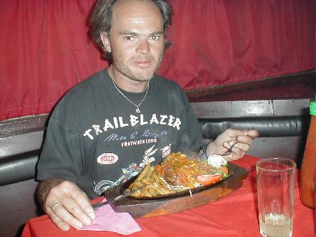 im Steakhouse von Kathmandu