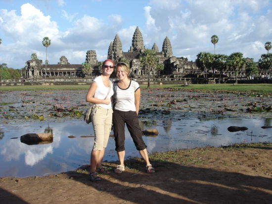 Vorm Tempel "Angkor Wat"