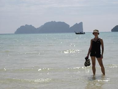am Weg nach Ko Phi Phi (zur Abwechslung mal ohne Taxi-Boot, puhhh so weit...)