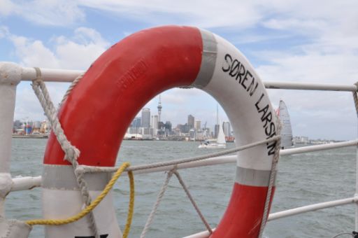 Blick auf die Skyline von Auckland