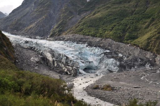 Die Abbruchkante am Fox Glacier
