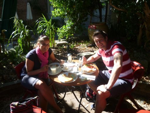 Fruehstueck in Balmain - Wir geniessen die Tage und tanken Sydney Lebensgefuehl