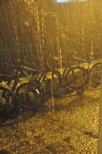 Regen auf der Fahrradtour ...