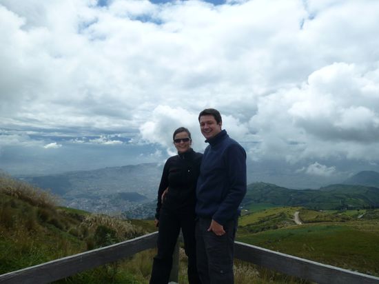 Auf 4100 m.ü.M. - hoch über Quito kommt man auch mit weniger Worten aus.