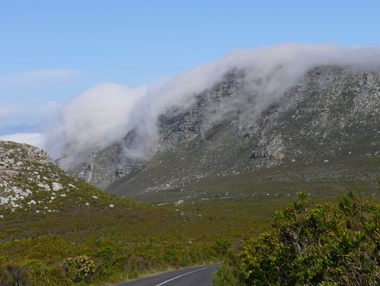 Auf dem Rückweg durften wir noch beobachten wie eine Wolkendecke über den Rücken des Berges FLOSS. Ein sehr beeindruckendes Schauspiel, da immer Wolken nachfolgen, in das Tal hinabsinken, aber nie dort unten ankommen. Hier wird dieses Schauspiel "Tischtuch das den Tisch eindeckt" genannt.
