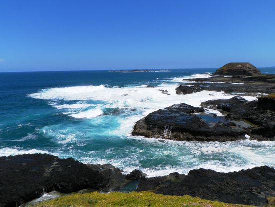 tosendes Meer. Sah "live" schon ziemlich wild aus. Man hätte stundenlang zuschauen können.