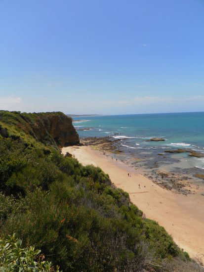 ...schöne Strände, vor allem für Surfer (an diesem Küstenabschnitt findet um Ostern herum die Surf-Weltmeisterschaft statt)