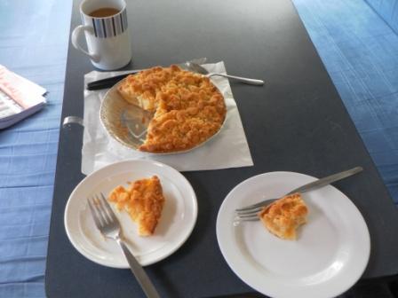 Kaffeepause mit Apfelkuchen aus der Old Lobethal Bakery