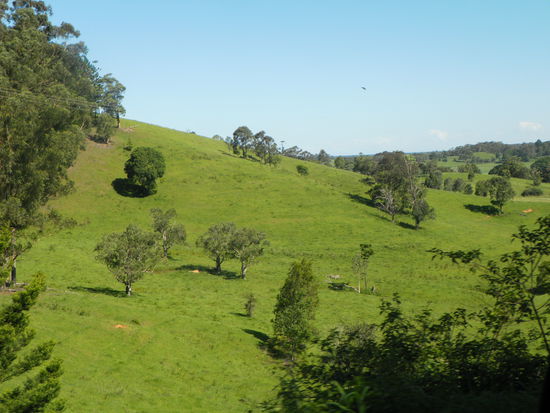 Auf der Fahrt durchs Land