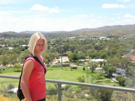 ganz schön grün für eine Stadt mitten im Outback
