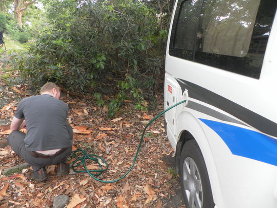 Auftanken im Lane Cove Tourist Park