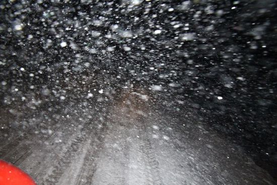 Schneegestoeber: Wie man sieht, sieht man nichts.