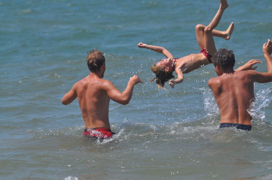 Mit Luis und Marla hatten wir immer viel Spaß im Wasser