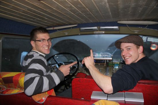 Trotz Müdigkeit und Nächten des Durchfahrens ist die Stimmung immer noch top!